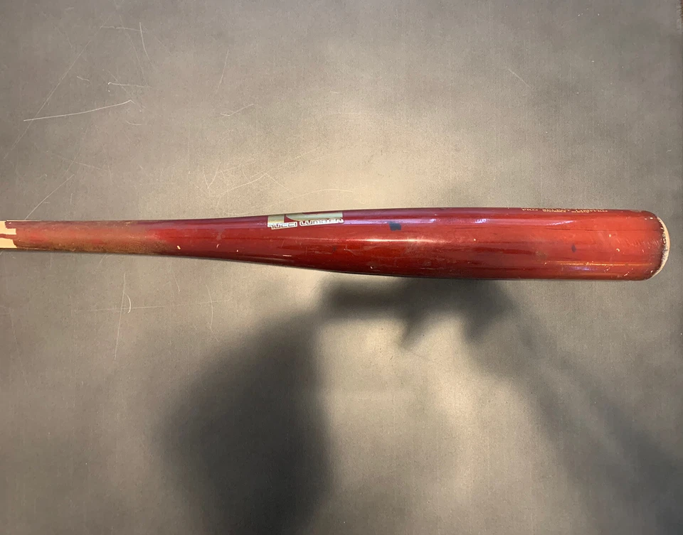 Bate de Béisbol Xander Bogaerts Juego Usado Auto Roto Medias Rojas Padres JSA Anderson Foto 4 de 4