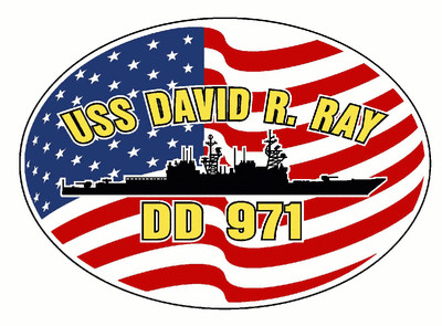 USS DAVID R RAY DD 971 Oval Decal / Sticker Military USN U S Navy S07 ...