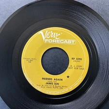 Janis Ian, Friends Again / Lady Of The Night, 7" 45rpm, Promo, Vinyl NM