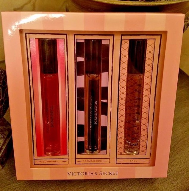 Victoria's Secret Perfume Rollerball Trio Bombshell, Tease