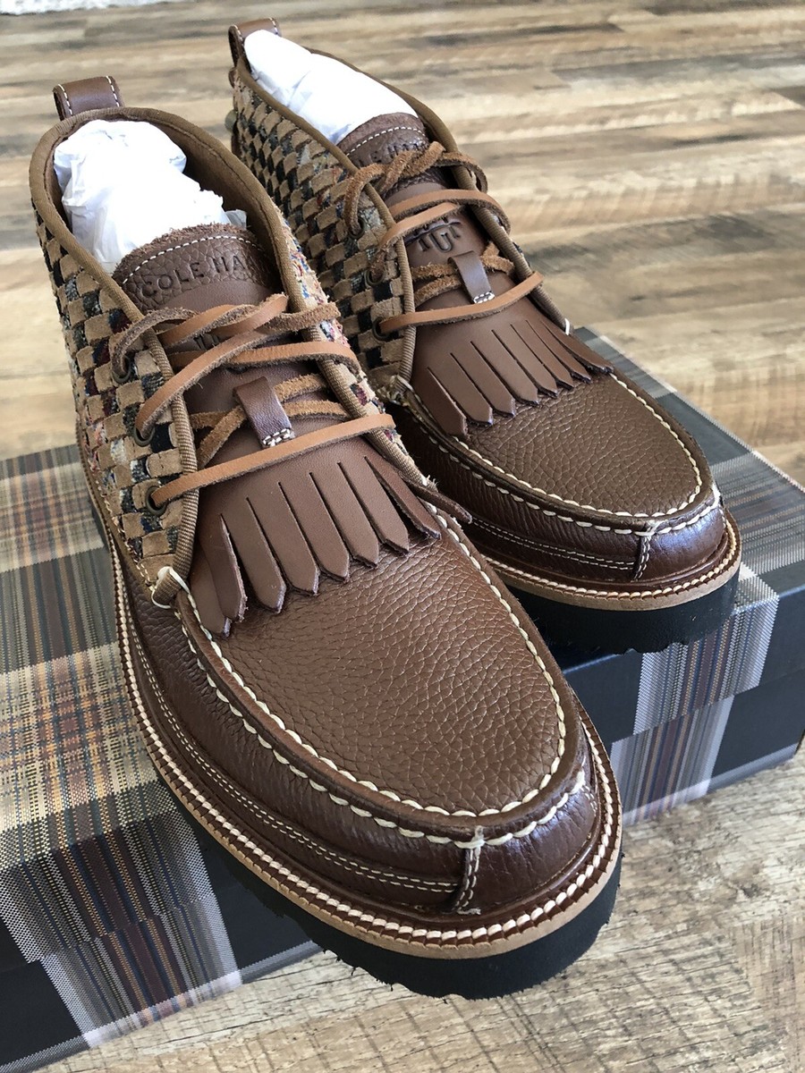 NIB Authentic COLE HAAN X PENDLETON Brown Leather Suede  display picture 1