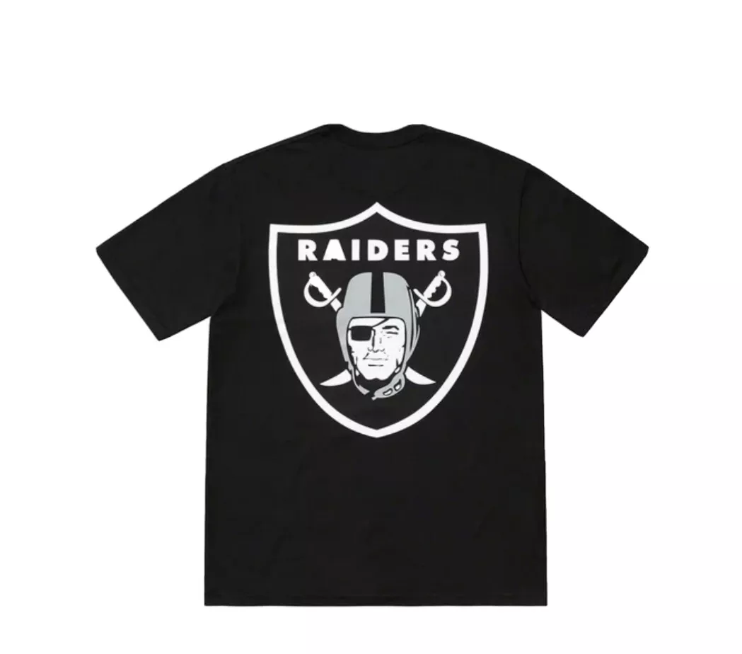 Supreme: NFL Raiders'47, Pocket Tee, Black, Large, New and Sealed