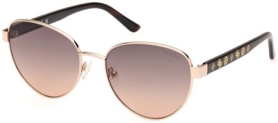 Guess GU00101 32F Gold Cat Eye Gold Metal Sunglasses Frame 55-17-140