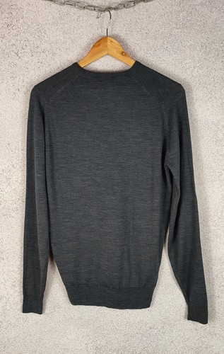 John Smedley Luxury V Neck Wool Sweater Made in England Size M - Picture 3 of 5