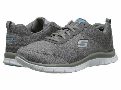 WOMEN'S SKECHERS FLEX APPEAL TRIBECA TRAINING SHOES 12075 CHARCOAL GRAY SIZE 9.5