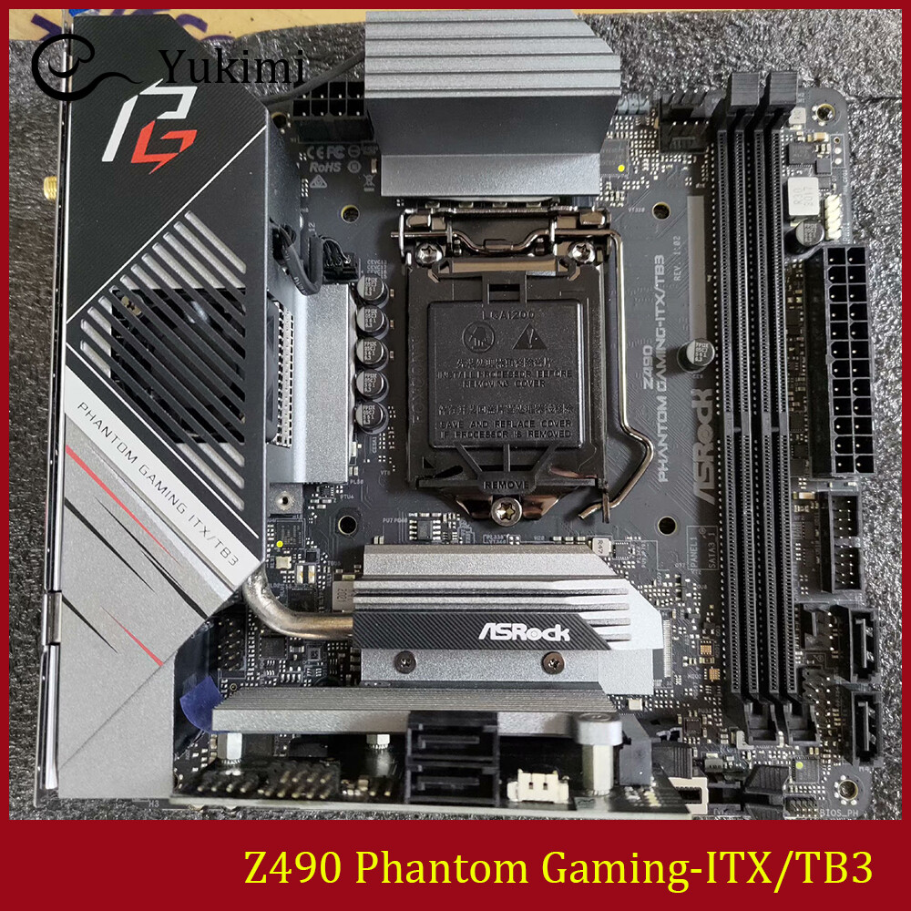 FOR ASROCK Z490 Phantom Gaming-ITX/TB3 DDR4*2 64GB LGA 1200 Mini