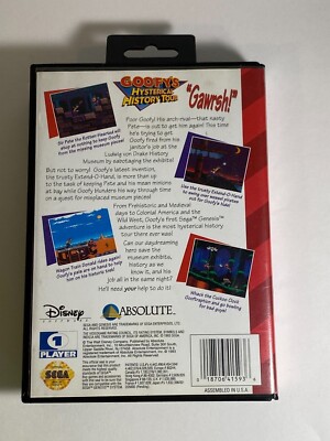 Goofy's Hysterical History Tour (Sega Genesis, 1993) - Read