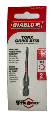 Diablo (1-Bit) 2'' Torx Drive Bit T10, DT102P1