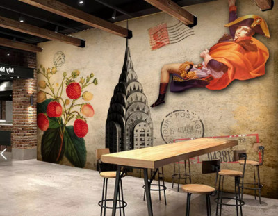 3D Retro Gentleman 8882 Wallpaper Mural Wall Print Wall Wallpaper Murals US Coco