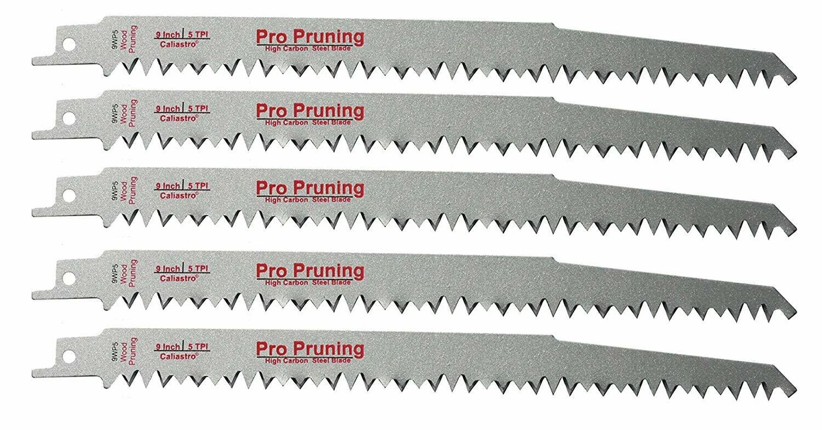 9 Inch Wood Pruning Reciprocating Saw Blades 5 TPI 5 Pack eBay