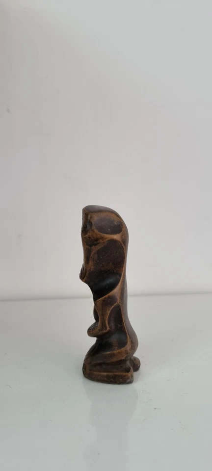 Sculpture Statue Oceanic Art Figurine.Statuette résine Tiki Polynésie - Photo 4/4