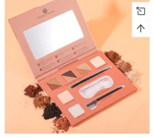 Young Vision Eyebrow Contour Kit Eyebrow Powders Palette With Brush &spoolie Duo