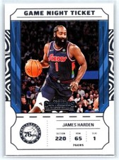 2022-23 Panini Contenders - Game Night Ticket #3 James Harden 76ers