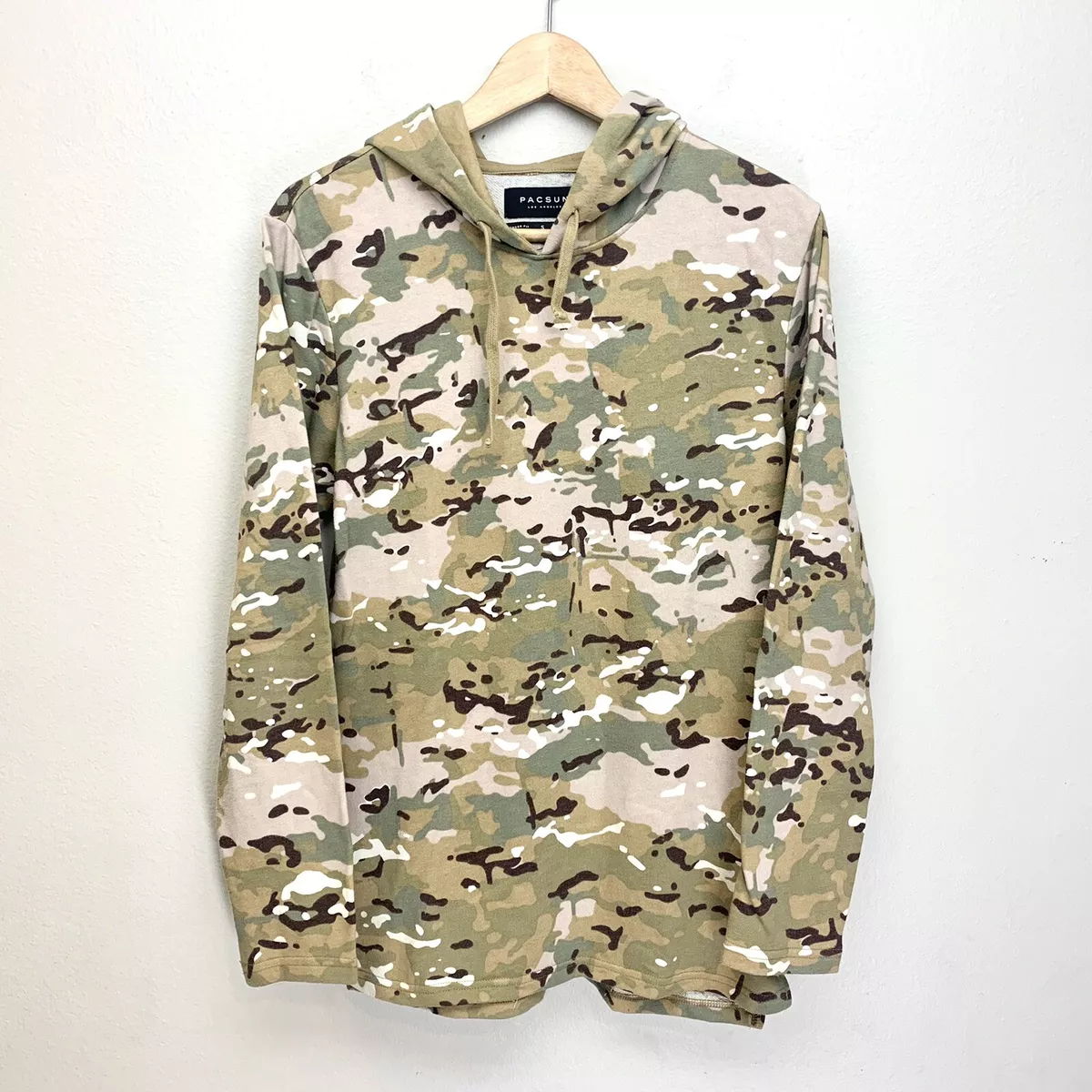 Pacsun Camouflage Longer Fit Hoodie Sweatshirt Size S