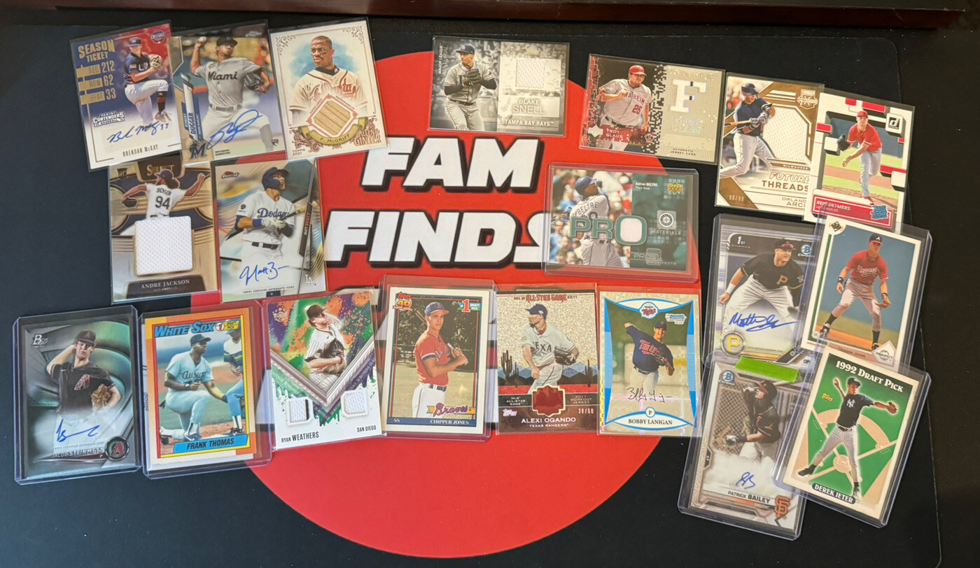 FamFinds MLB Baseballš„š„Hotpack Repacks Graded Auto Patch Numbered 15+ Cards view 4