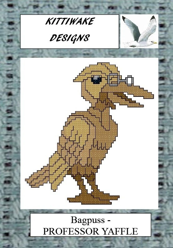 BAGPUSS - Professor Yaffle Cross Stitch Kit by Kittiwake Beginners Kit