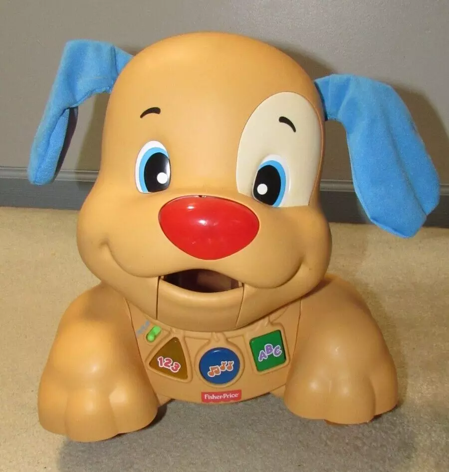 Fisher price laugh and cheap learn puppy ride on