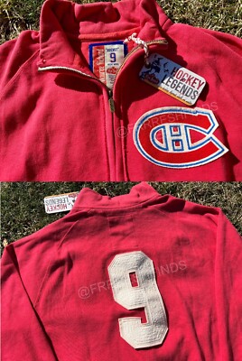 Authentic Red Jacket Montreal Canadiens Maurice Richard Embroidered  Sweatshirt