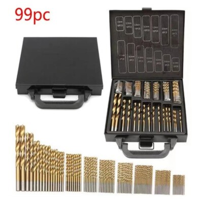 99Pcs M35 Cobalt Drill Bit Set 1.5-10mm  High Speed Steel Twist Drill Bits