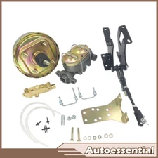 8" Dual Power Brake Booster Conversion Disc Drum Kit For 67-72 Chevy C10 C20