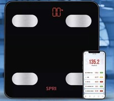 Bathroom Scale with Backlit LCD Display Digital Body Weight Scale Max:400lb