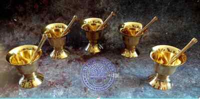 Oshun pilon Pestle and Mortar ibu kole morteros odo brass set 3 sizes statue