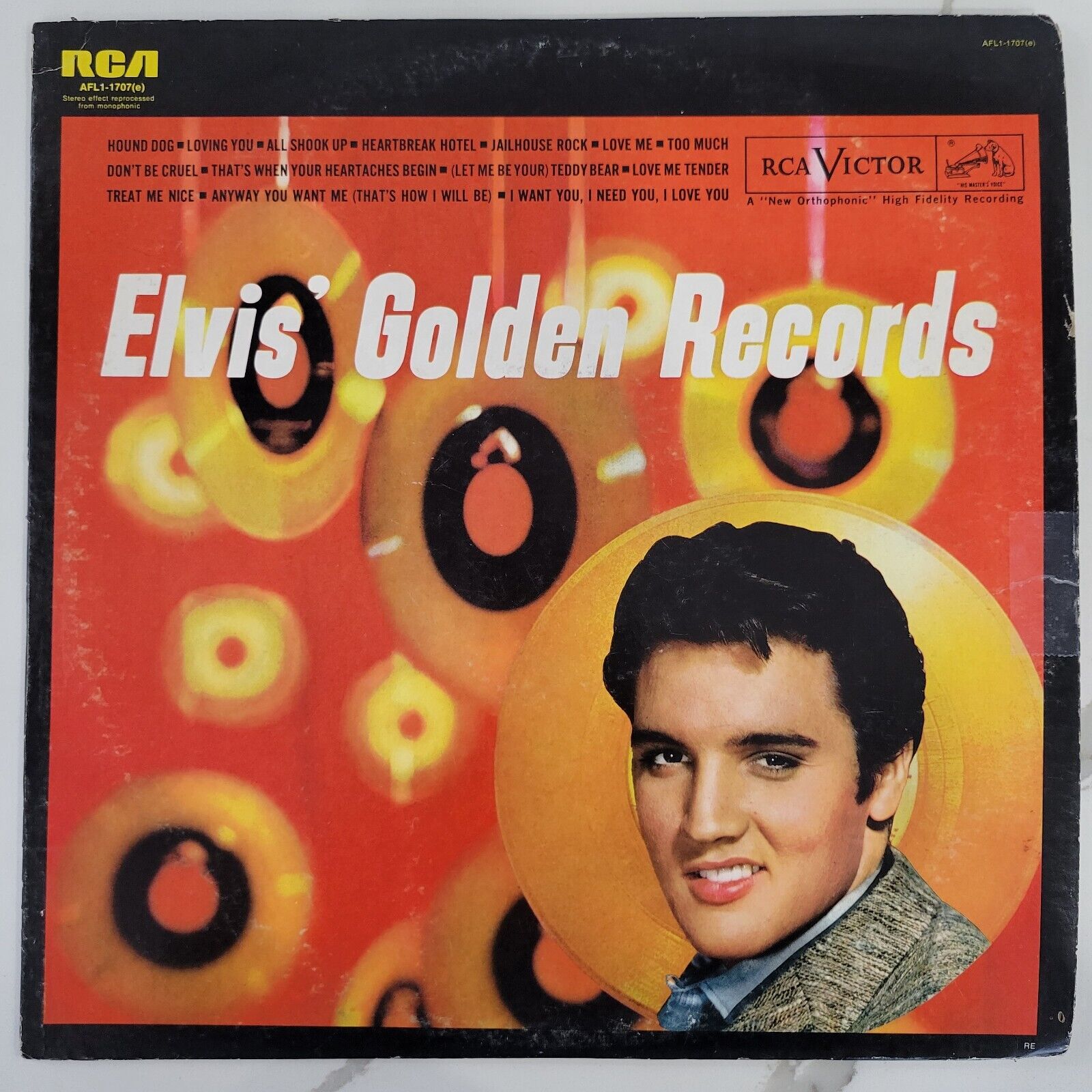 Elvis Presley - Elvis' Golden Records Vinyl LP - RCA Victor AFL1-1707