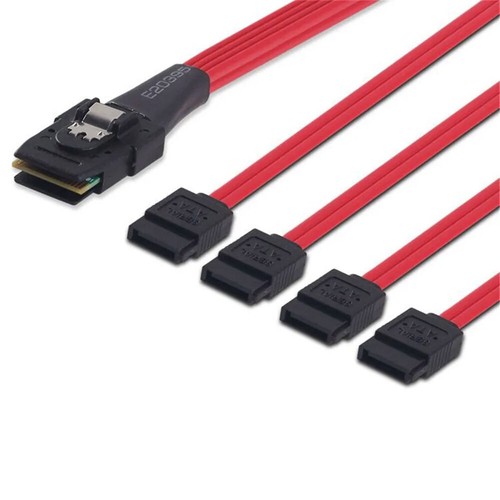 2pcs High Speed 10GB 36-PIN Mini SAS SFF8087 to SATA HDD SDD Splitter Data Cable - Picture 4 of 4