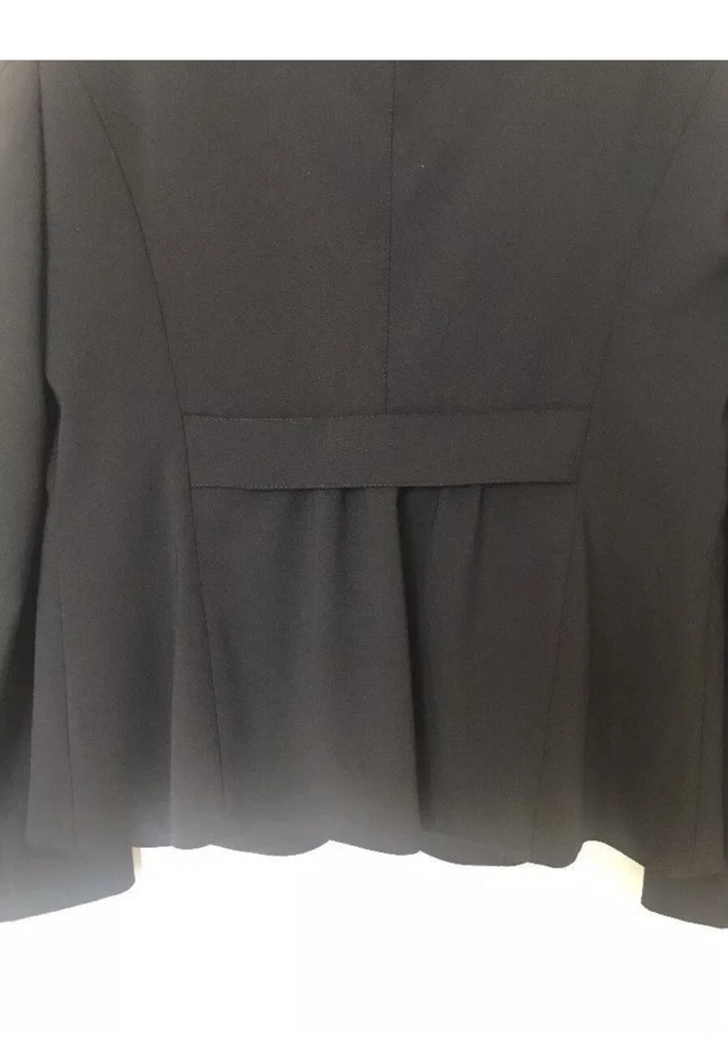 NWT  Burberry London Women's Black Wool Peplum Blazer Jacket Sz 6 $595  - Image 4 of 4