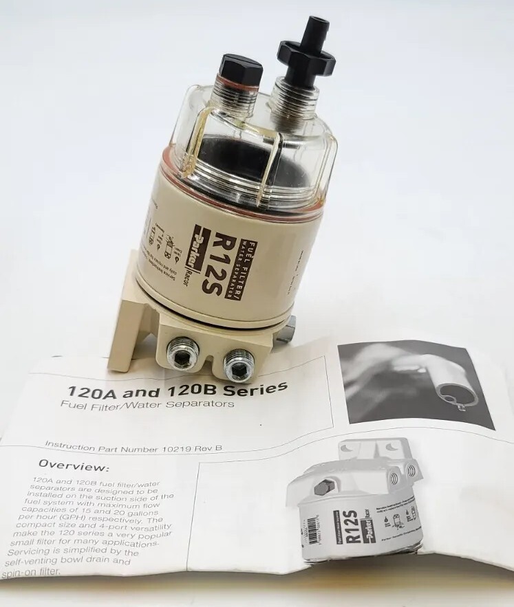 Racor/Parker Diesel Fuel Filter 120AS/R12S Water Separator For Aqua