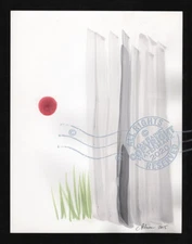 Bit of Grass Against Stones 2015 C Peterson * Abstract * Watercolor Painting