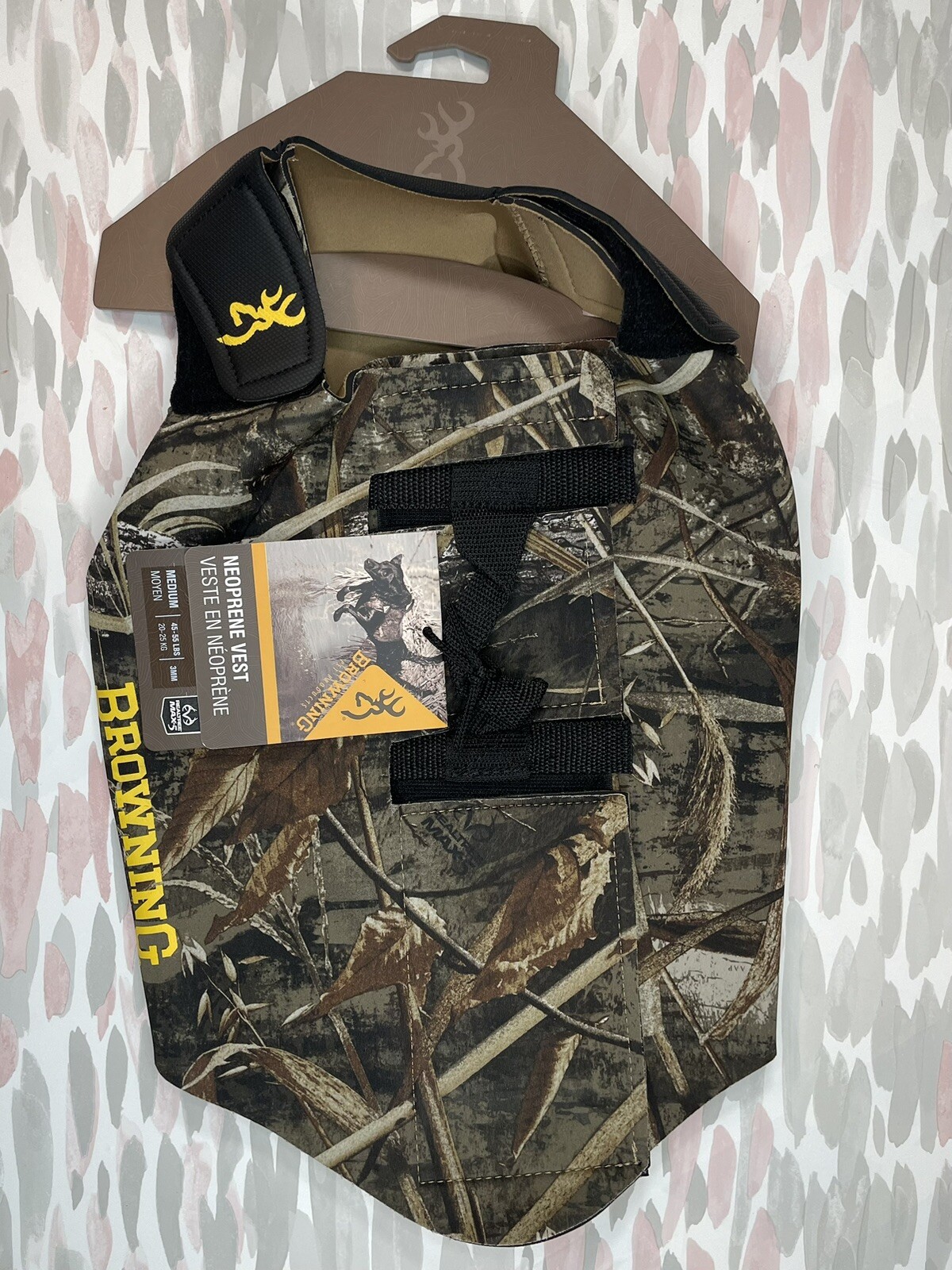 BROWNING Sporting Dog Neoprene Chest Protector Vest CAMO Hunting NWT (M