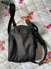 Pacsafe Black Nylon Small Metrosafe Crossbody Travel Bag-new