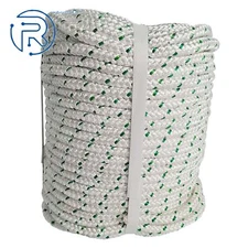 3/8"×200‘ Double Braid Polyester Rope 4800lbs Breaking Strength Strong Pulling