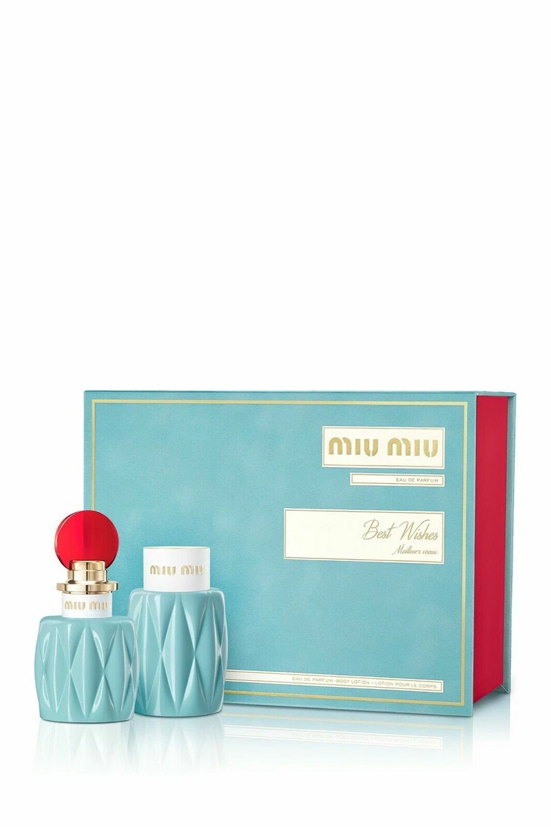 Miu Miu Eau de Parfum 1.7 Miu Miu Body Lotion 3.4oz gift set