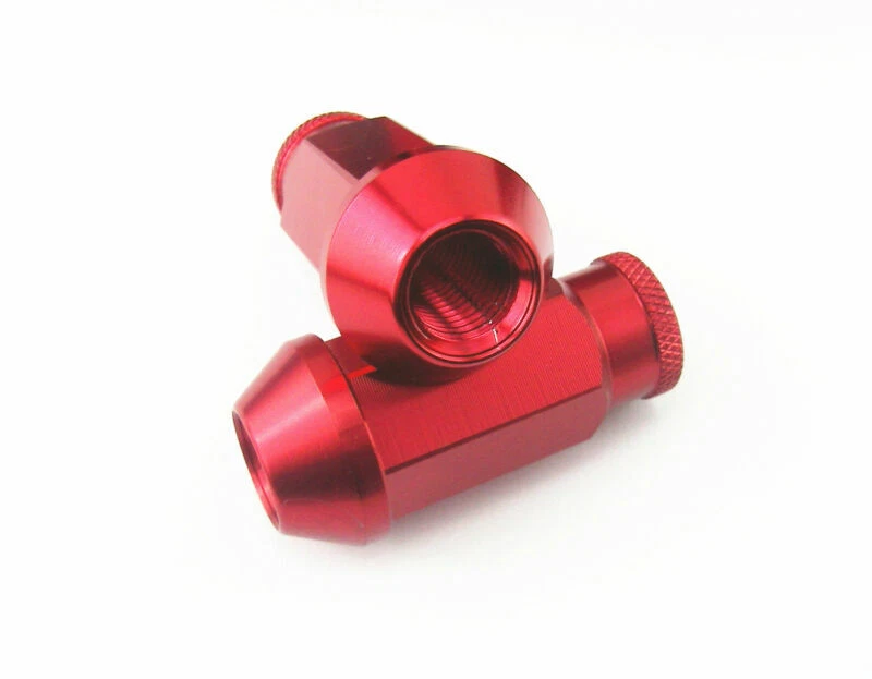 Juego de 20 tuercas de rueda sintonizador de aluminio rojo M12 x 1,5 mm para Mitsubishi Mazda Foto 3 de 3