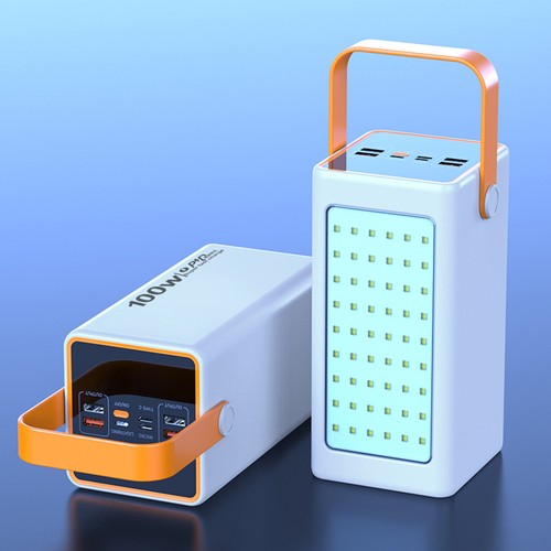 100W 100000mAh Solar Power Generator 5USB Fast Charging Powerbank Backup Battery - Photo 13 sur 13