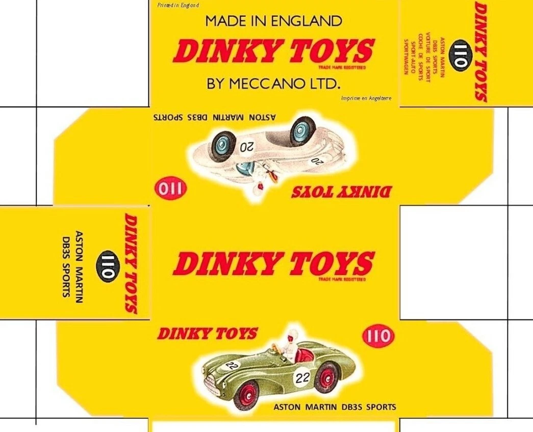 ASTON MARTIN DB6 Dinky ref 153 avec boite originale, Meccano Ltd Made in England - Collection