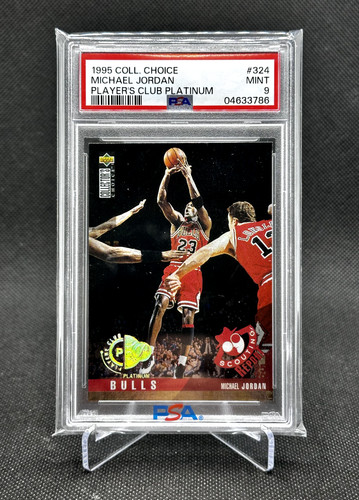 Michael Jordan [Player's Club Platinum] #324 card from 1995 Collector's Choice