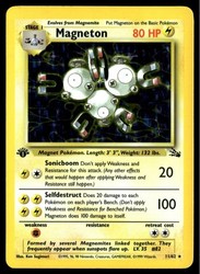 Magneton 11/62 Fossil 1st Edition Holo Rare