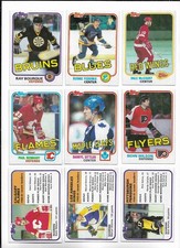 1981-82 Topps Hockey:Lot of 9 different
