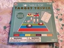3 In 1 Table Top Target Trivia Board Game - B...