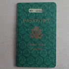 US Passport, 1954, David Clarence Bergesen Vintage