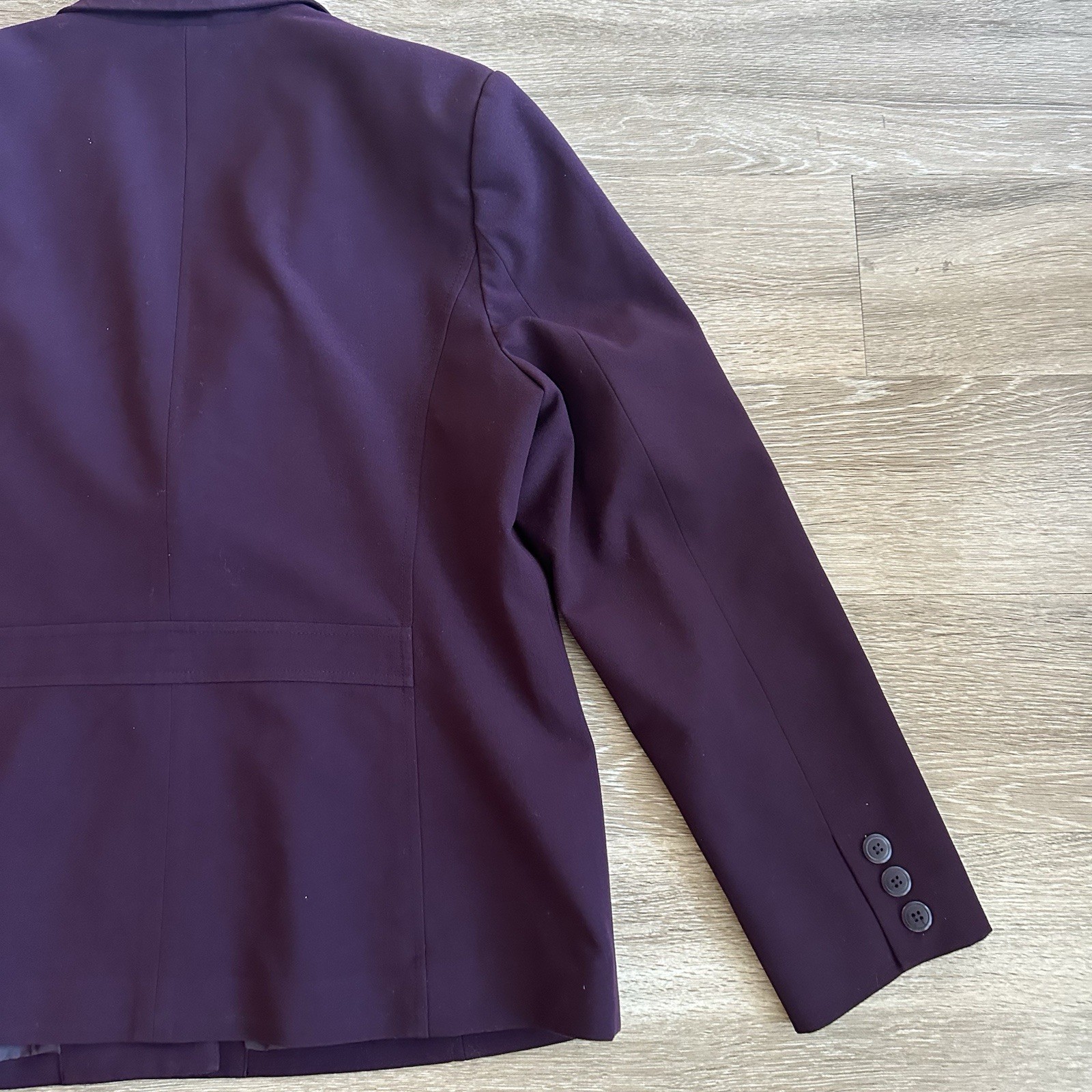 Apostrophe Essentials Blazer Suit Jacket Burgundy… - image 16