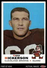 1969 Topps #209 Gene Hickerson Browns-FB HOF Ole Miss 4 - VG/EX