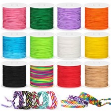 Nylon Cord For Bracelets, Necklaces, Chinese Knotting, Beading Thread,Multicolor