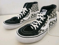 FW16 Supreme Vans Checker Logo Sk8-Hi Délivré Noir Taille Ue 43 US 10 UK 9