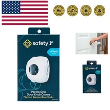 Parent Grip Door Knob Covers, White, One Size,4 Count Pack of 1 HS3260600, Pa...