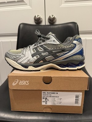 ASICS Gel Kayano 14 - Size 9.5 - Soft Yellow / Silver Blue