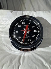 Vintage NOS Airguide 0-50MPH Speedometer Sea Speed Contralog II Movement Chrome